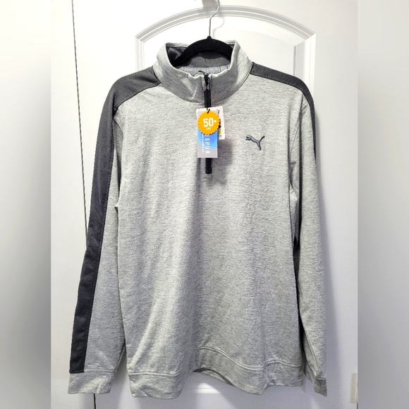 NWT Puma Cloudspun T7 Track Top, Grey, Medium - Picture 4 of 6